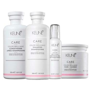 Imagem de Kit Keune Care Color Brillianz - Shampoo e Condicionador e Máscara de Cuidado da Cor e Leave-in-Unissex