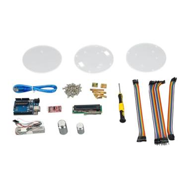 Imagem de Kit de placa de desenvolvimento de balança eletrônica com visor LCD 1602 de alta precisão, sensor de célula de carga de 5 kg, kit de aprendizagem de programação de peso digital para projetos DIY e uso