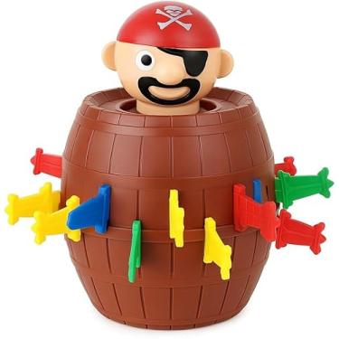 Imagem de Pula Pirata Barril Educativo Infantil | Jogo Interativo e Divertido para Todas as Idades Clássico Familiar de Coordenação e Suspense | APOLLO'S SORE