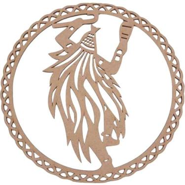 Imagem de Mandala MDF Decorativa Orixás; Lemanjá, Nanã, Ogum, Omulu, Oxalá, Oxalufã, Oxum, Oxumarê, Xangô, Logun-Edé, Ibeji, Obá, Oxóssi e Ossaim. Decoração de Parede Vazada a Laser. (Orixá-Omolu)