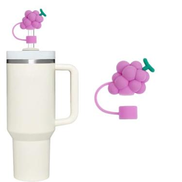 Imagem de Wines Capa de canudo para copo Stanley de 40 e 850 g, tampa de cobertura de palha de silicone de 10 mm para acessórios de copo Stanley, bonito topo de palha para copos, tampa de palha para tampas de