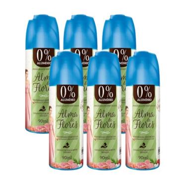 Imagem de Kit 6 Desodorante Spray Alma de Flores Clássico 90ml