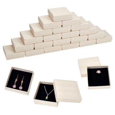 Imagem de PH PandaHall 50 peças, caixas de presente de papelão, pequenas caixas de joias, pulseira, caixa de armazenamento de colar, caixa de exibição com esponja para anel, brinco, pulseiras, pacote de