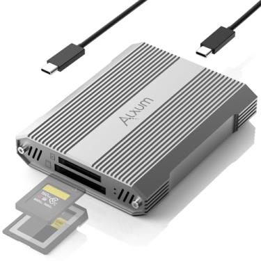 Imagem de Leitor de cartão de memória CFexpress tipo A e SD4.0 UHS-II com slot duplo, 10 Gbps USB 3.2 geração 2, leitor de cartão adaptador CFexpress para CF Express tipo A/SD/SDHC/SDXC/SDUC, compatível com