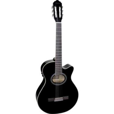 Imagem de Violão Giannini Gnf-1d Mini Jumbo Nylon Preto [f002]