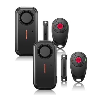 Imagem de HENDUN Campainha de porta quando aberta, alarme de porta sem fio com controle remoto, segurança de porta doméstica, alarme externo de piscina para segurança infantil, sensor de segurança de porta à