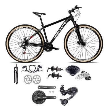 Imagem de Bicicleta 29 Absolute Nero 5 Shimano Deore-Altus 27v K7 Hidráulico Trava Pedivela Mt101 Pneu Faixa-Unissex