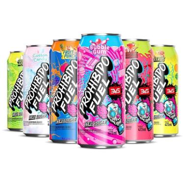 Imagem de Pré Treino Gaseificado Prohibido Fuel Energy Drink PACK 6 Latas 473ml cada 3VS Nutrition-Unissex