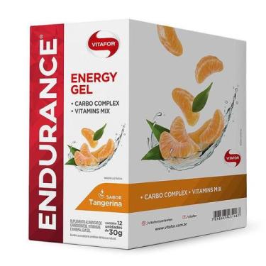 Imagem de Endurance Energy Gel Vitafor Caixa 12 sachês Tangerina