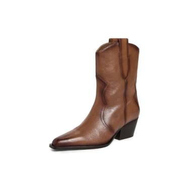 Imagem de Free People Botas femininas de cowboy Cat Nap, Couro de sela, 36 BR