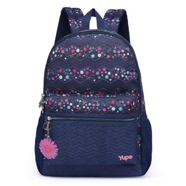 Imagem de Mochila Escolar Feminina Espaçosa Estampada Juvenil 18 Litros-Unissex