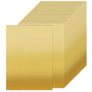 Imagem de LEXININ Papel cartolina dourado, 21 x 28 cm, 100 folhas, espelho brilhante para artesanato e convites