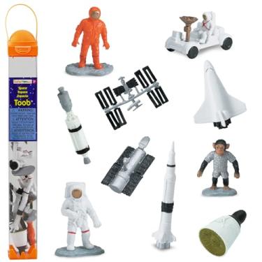 Imagem de Safari Ltd. Safari Ltd Space Toob Com 10 Estatuetas De Brinquedo De Outro Mundo, Incluindo 2 Astronautas, 1 Chimpanzé Espacial, 6 Naves Espaciais E Muito Mais! – Para Maiores De 3 Anos