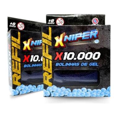 Imagem de Bolinhas De Gel P/ Arminhas de Brinquedo de (7 À 8mm) 40.000 - POLIBRI
