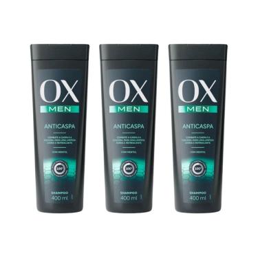 Imagem de Shampoo Ox 400Ml Men Anticaspa - Kit Com 3Un