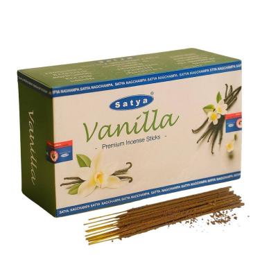 Imagem de Incenso Vanilla Satya Premium 12Cxs Com 12 Varetas