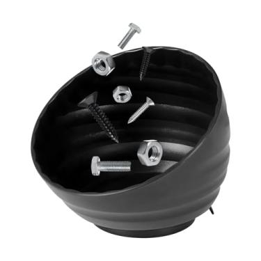 Imagem de NYTKL Copo magnético de porca, organizador de parafusos de bandeja de peças magnéticas curvadas comporta até 2,3 kg, tigela de parafusos de porcas multiuso bandeja de peças pequenas se fixa à