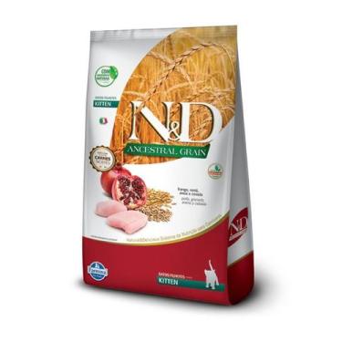 Imagem de Ração N&D Ancestral Grain Frango Para Gatos Filhotes 1,5Kg - Farmina