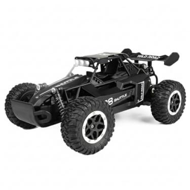 Imagem de Carrinho Controle Remoto RC 1:16, Off-Road, Preto, 20km/h, Com Luzes LED, Drift Rápido, 2.4Ghz, Para Uso em Todo Terreno