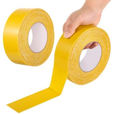 Imagem de Conjunto de fita de marcação de quadra de 164 m, 2 rolos, linhas temporárias de quadra para, tênis, basquete