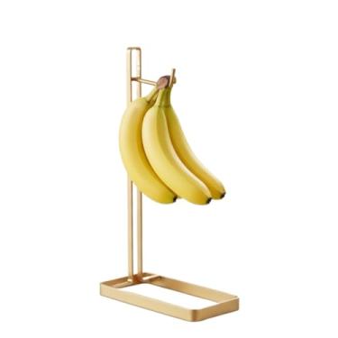 Imagem de Porta Banana Compacto com Gancho - Fruteira Suspensa para Organização(Dourado)