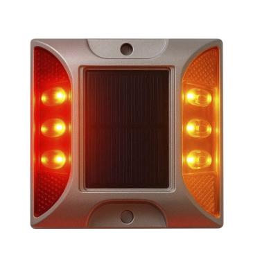 Imagem de Tacha Solar Sinalizador Viario Olho de Gato Sinalizaçao Estrada Rodovia Obra Pista Pavimentaçao Rua Transito Segurança