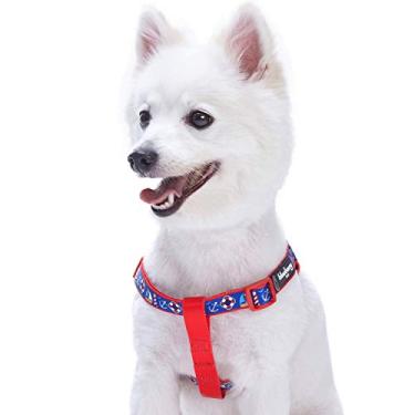 Imagem de Blueberry Pet Essentials 2 Padrões Step-in Peace Bon Voyage Nautical Blue Dream Designer Peitoral de 66 a 99 cm, Grande, Peitoral Ajustável para Cães