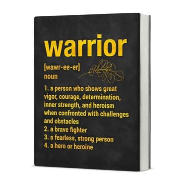 Imagem de KSFFWQIN Caderno com definição de guerreiro, presente de agradecimento para guerreiros, soldados, veteranos militares, lutadores, diário de escrita