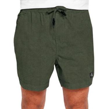 Imagem de Short Calvin Klein Jeans Sarja Masculino Color Elastic Verde Militar-Masculino