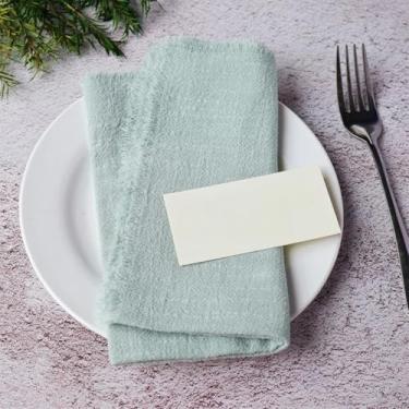 Imagem de 6 guardanapos de Natal com bordas desgastadas, cortinas de casamento, tecidos de mesa de jantar ocidental, jogos americanos decorativos adequados para uso diário