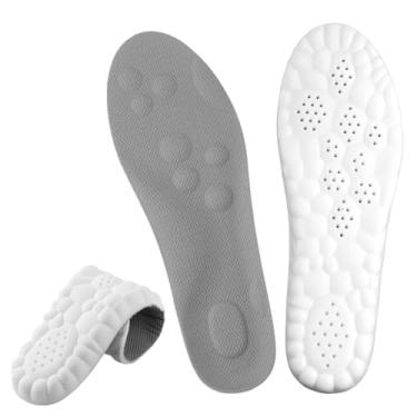 Imagem de 6 pares de almofadas de suporte de arco, sandálias autoadesivas de suporte de arco, inserções de sapato, almofadas antiderrapantes de gel macio para arco, palmilhas de arco de gel, calcanhares de pé