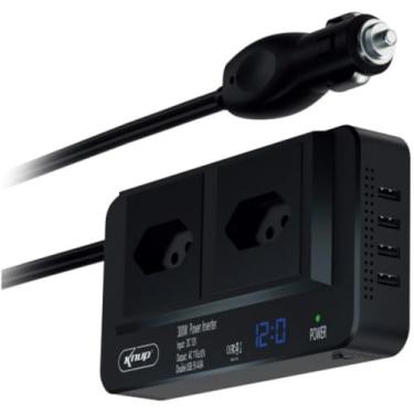 Imagem de Carregador de Bateria Automotivo, Inversor Automotivo Veicular de Tensão 12v 110v Digital(110v)