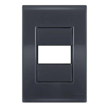 Imagem de Placa 1 Módulo 4X2 - Tramontina Liz Grafite - Tlg036