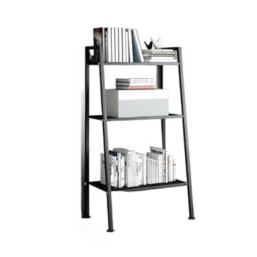 Imagem de Prateleira de exposição trapezoidal, prateleira de metal, prateleira de armazenamento doméstico, estilo nórd(3 níveis (grande) preto)