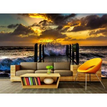 Imagem de Papel de Parede Painel Fotográfico Praia 82 -1,00 X 2,00 - Voce Decora