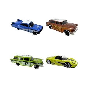 Imagem de Kit c/4 Mini Veículos Die Cast Az+MiniVanVde+Laranj+ConvVde