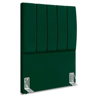 Imagem de Cabeceira Solteiro 100 Cm Com Frame Dalia Suede Verde Artte Verde