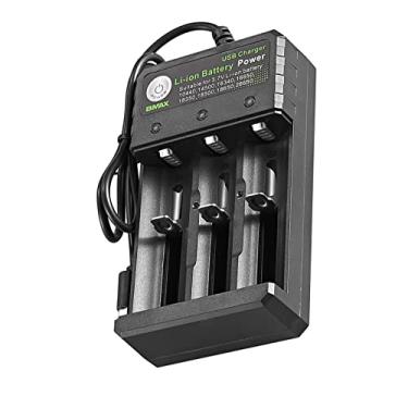 Imagem de 3 compartimentos USB DC5V Li-ion 18650 carregador de bateria para mais baterias de lítio