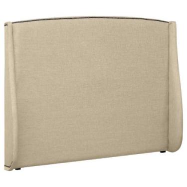 Imagem de Cabeceira Estofada Florença 205cm Cama Box King Size Linho - SOFA STOR