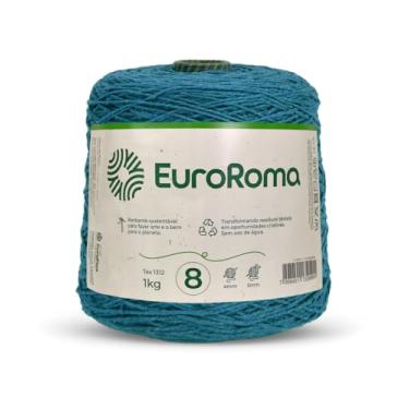 Imagem de Barbante Euroroma 8 Colorido 1Kg 4/8 com 762 metros - Azul Petróleo