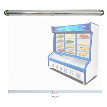 Imagem de uhyOHF Cortinas de ar para restaurantes/cortinas de ar, persiana de rolo de plástico transparente à prova d'água para barbearias, supermercado, escritório, com alça (L95 cm x A 180 cm