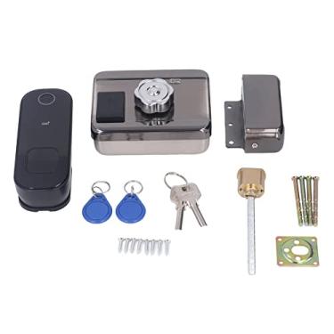 Imagem de WALFRONT Fechadura de Segurança Doméstica Wi-Fi Fechadura Inteligente de Porta Com Controle Remoto Digital Eletrônico Senha do Cartão de Impressão Digital Suporta Função para