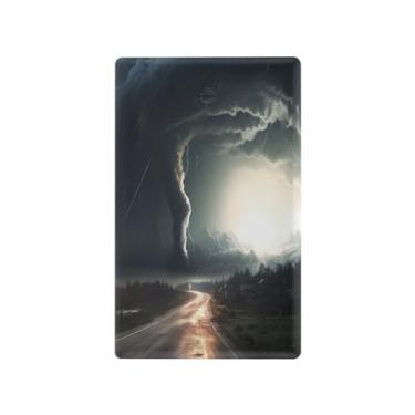 Imagem de Wassud Placa de cobertura para interruptor de luz, interruptor único, capas de tomada, placa de parede, tempestade de areia, decoração de casa, sala de estar, quarto, decoração