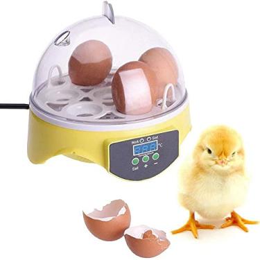Imagem de uhyOHF Mini incubadoras de ovos, ferramenta para incubadora de aves, controle automático de temperatura para uso familiar de codornizes de pássaros de pato, pássaro, galinha, pombos, codornizes (