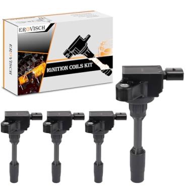 Imagem de Pacotes de bobina de ignição UF680 (conjunto de 4) - Compatível com Buick Cadillac Chevy GMC - Envision Lacrosse Impala ATS CT6 CTS Camaro Colorado Malibu Acadia - 2.0L 2.5L L4 - Substitui 12654078