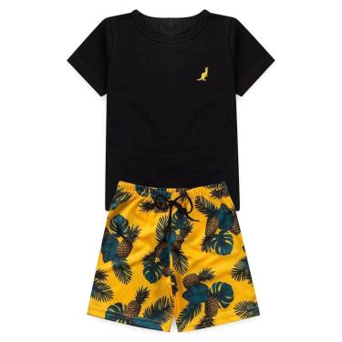 Imagem de Conjunto Infantil Menino Verão Básico Abacaxi Kangulu-Masculino