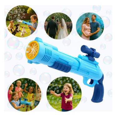Imagem de Brinquedo Bubble Gun Maquina Arminha Pistola Bolha De Sabão - Acruche,