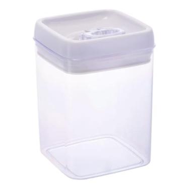 Imagem de Pote Hermético Quadrado 1800ml com Tampa com Trava e Alça – Vedação em Silicone, Plástico PP/PET – Mood