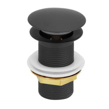 Imagem de Válvula Ralo Tanque Click Preto Black 100% Metal 1.1/4 - Modelar