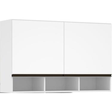 Imagem de Armário Perola 120cm 2 Portas C/Nicho Luciane Branco Polar